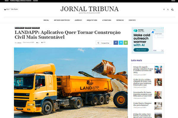 Jornal Tribuna - Construção Civil Mais Sustentável