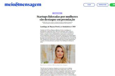 Startups lideradas por mulheres são destaque em premiação - Meio&Mensagem