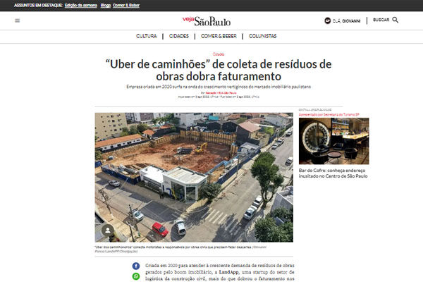 Uber dos Caminhões - Veja São Paulo